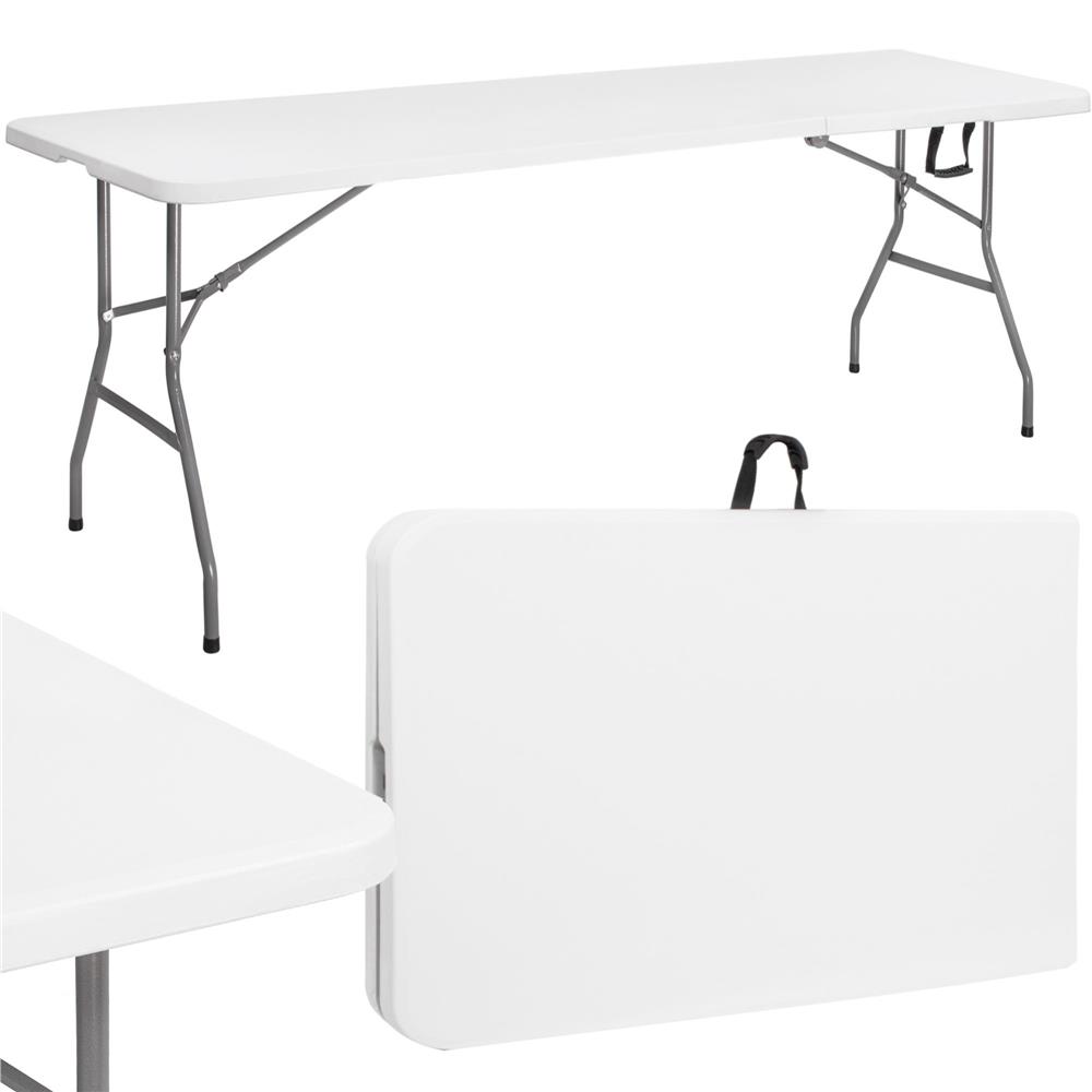 Skladací cateringový stôl 240 cm Springos GF0050 - biely