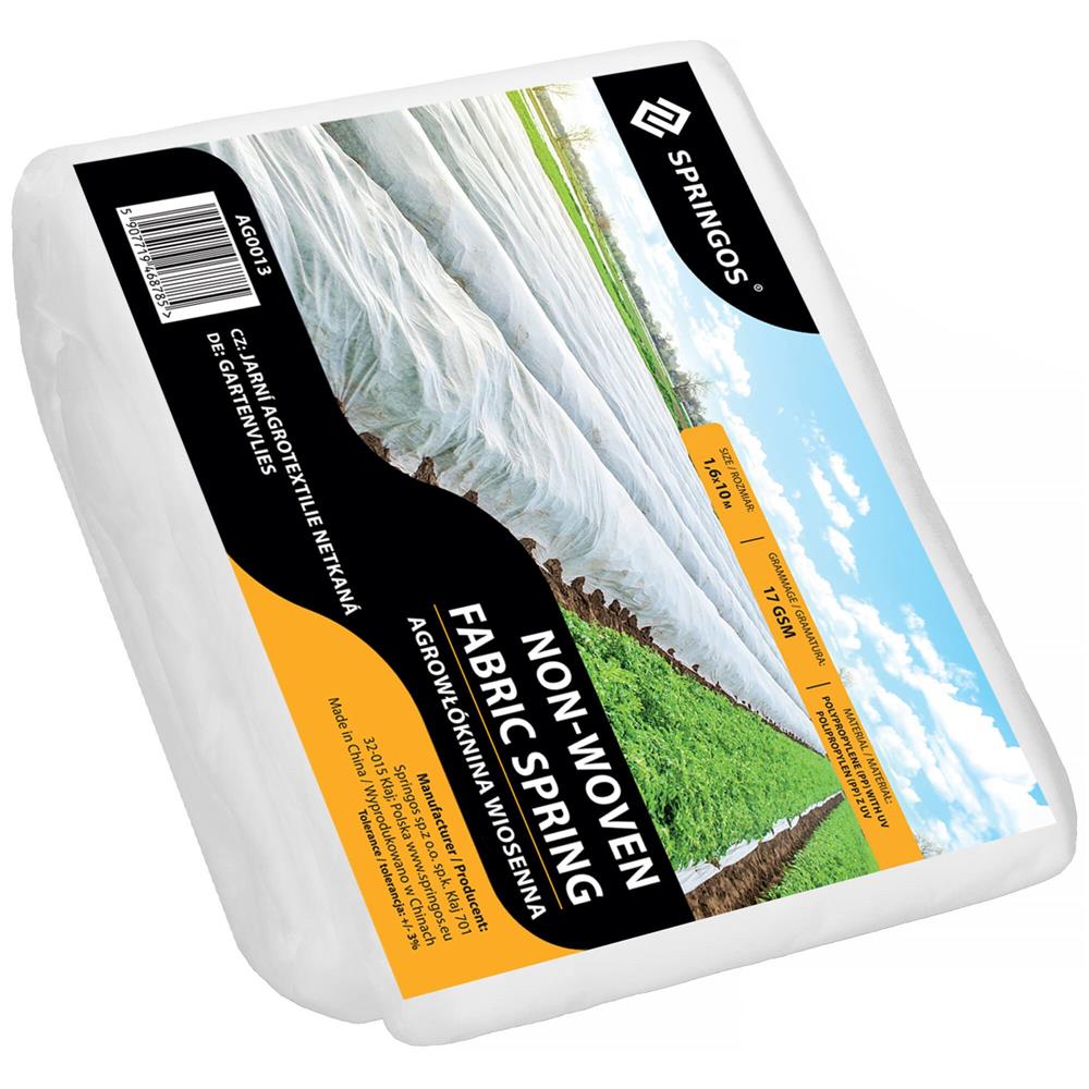 Zimná agrotextília 17gsm 10x1,6m SPRINGOS AG0013
