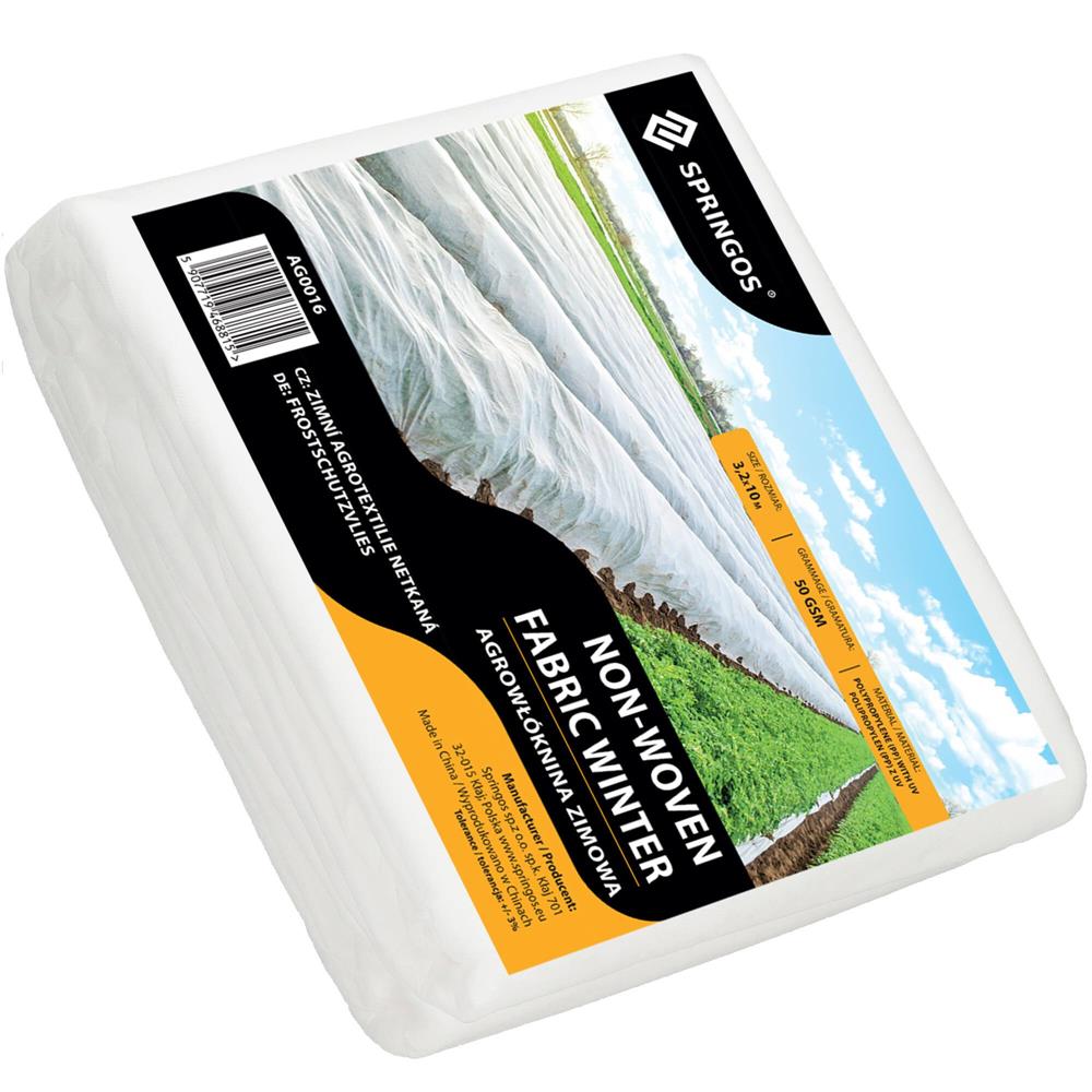 Zimná agrotextília 50gsm 10x3,2 m SPRINGOS AG0016