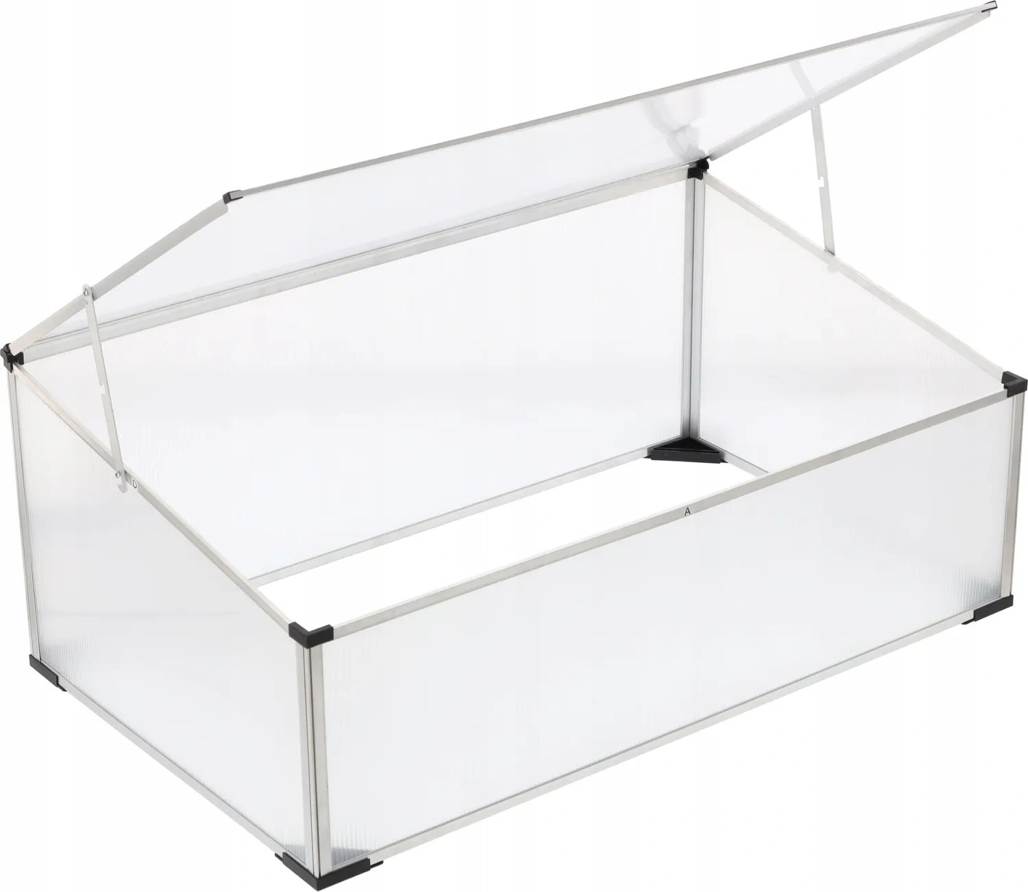 GARDEN LINE Mini skleník/záhon 100 x 60 x 30/40 cm vyrobený z polykarbonátu TUN3972