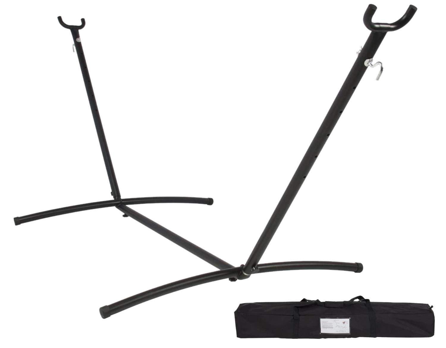 GARDEN LINE Rám na hojdaciu sieť 260x107x100 cm Gardenline HAM2535 - čierny