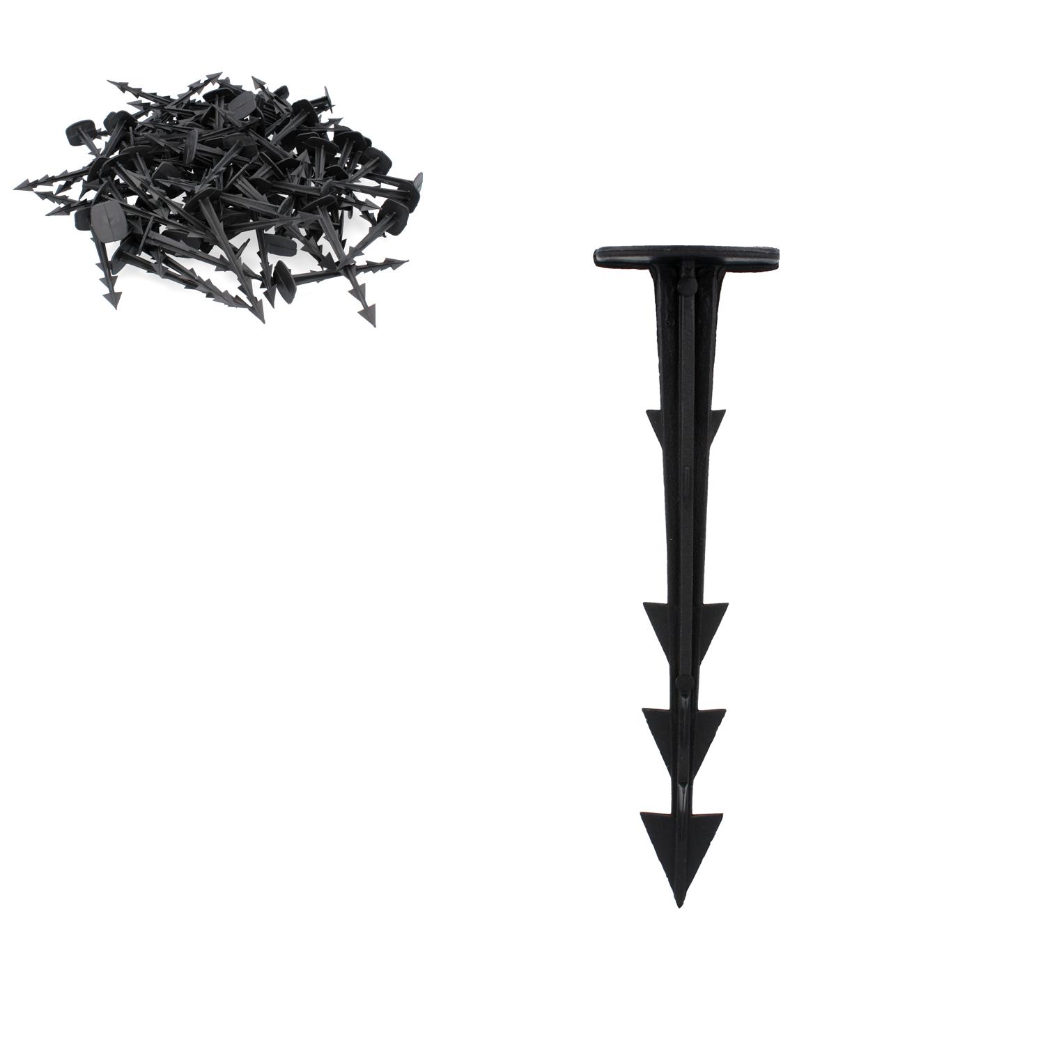 GARDEN LINE Plastové kolíky na agrotextíliu 12,5 cm 100 ks Gatdenline ROT0806