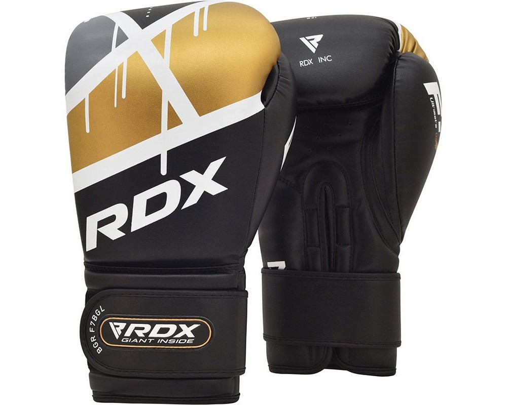 Boxerské rukavice RDX F7 Ego - čierne Veľkosť: 10 oz