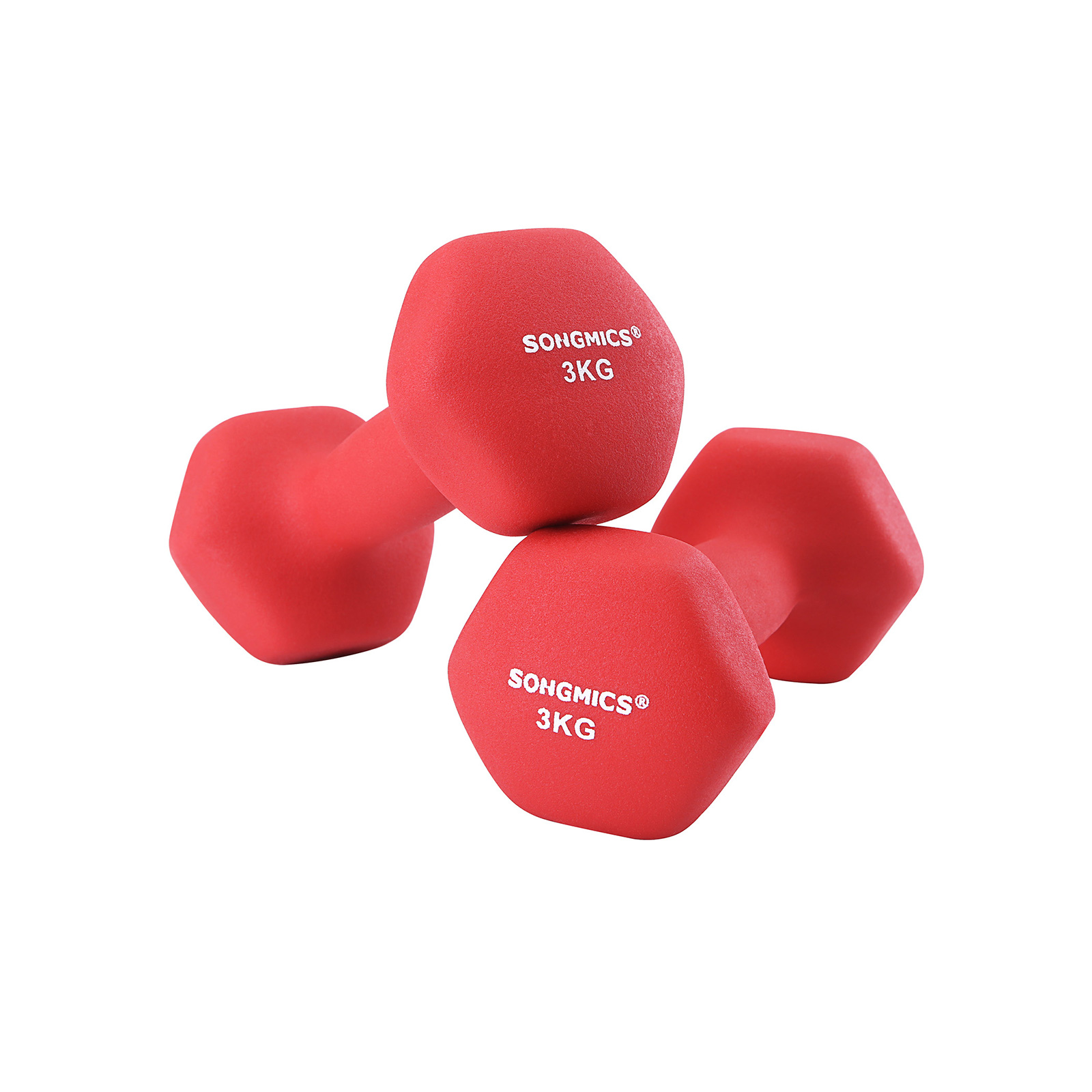 E-shop Činky SONGMICS 2 x 3 kg červené SYL66RD