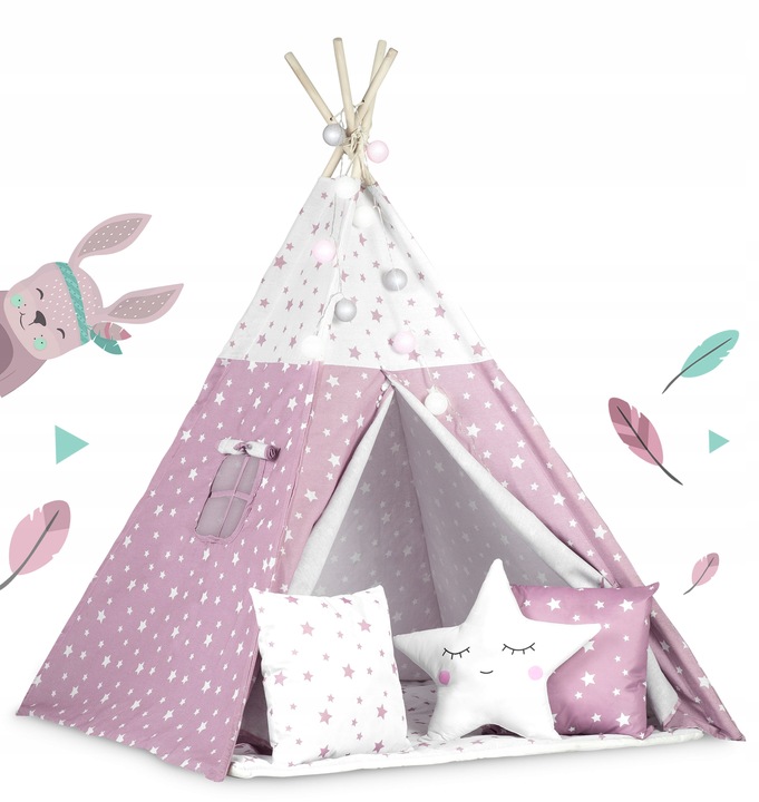 Detský stan Teepee NK-400  NUKIDO 740023 - ružový