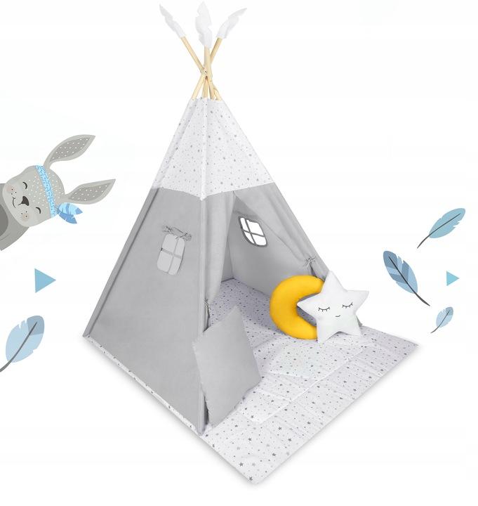 Detský stan Teepee NK-406 NUKIDO 740601 - sivý