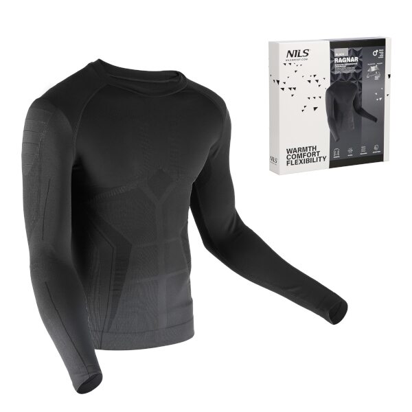 Pánske termo tričko 2XL/3XL NILS Ragnar BTK0060 - čierne Veľkosť: 2XL/3XL