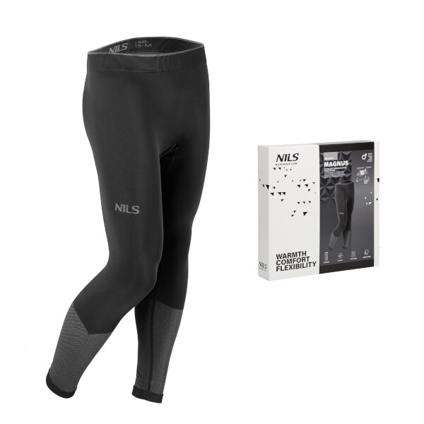 Pánske termo nohavice L/XL NILS Magnus BTS0464 - čierne Veľkosť: L/XL
