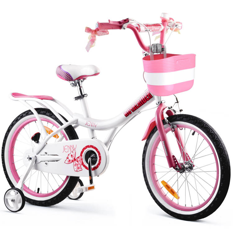 Detský bicykel Jenny 18" + košík Royal Baby RB18G-4 - ružový