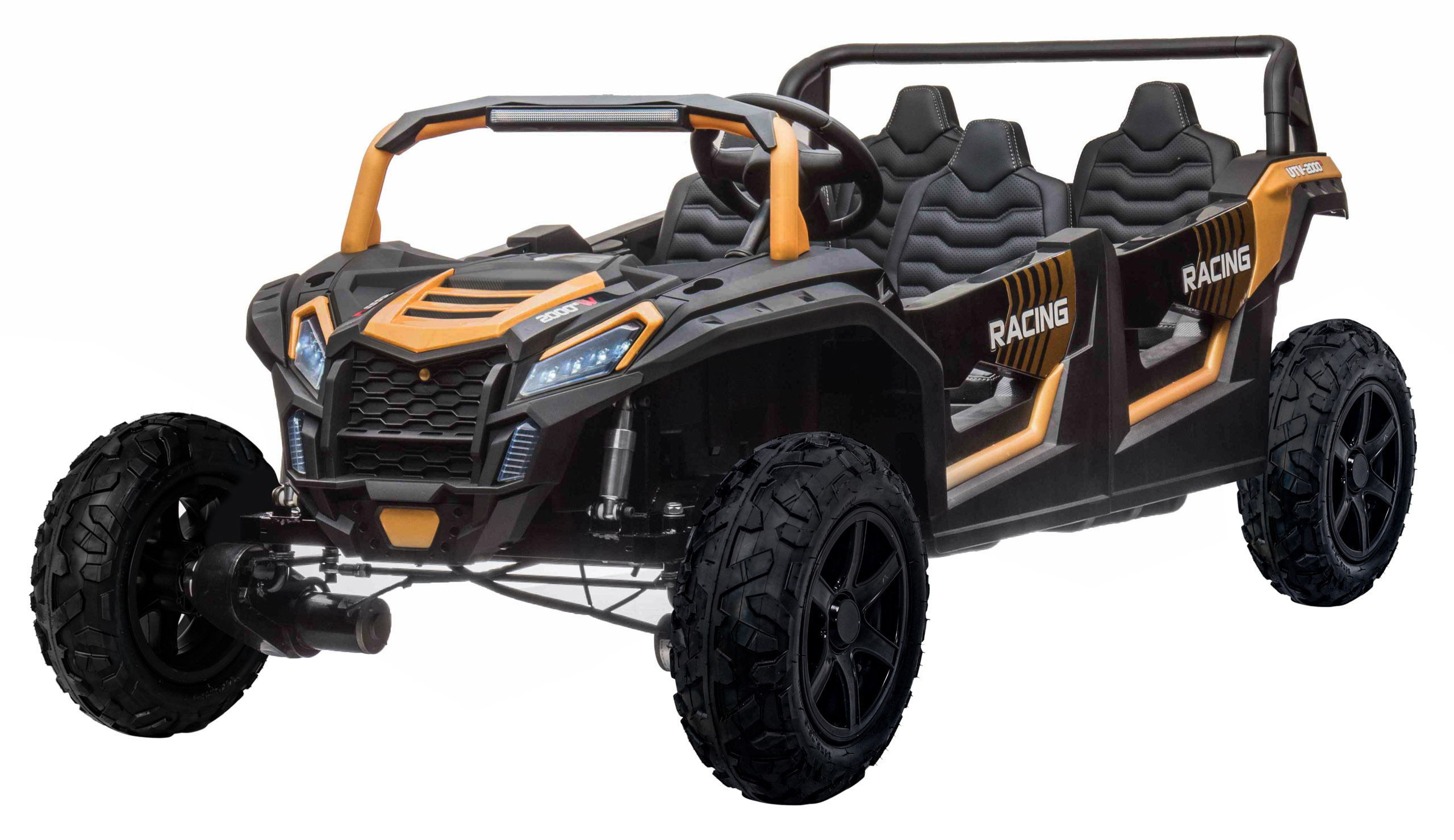 RAMIZ Vozidlo 4-osobové Buggy ATV RACING UTV2000 A033.LIION - zlaté