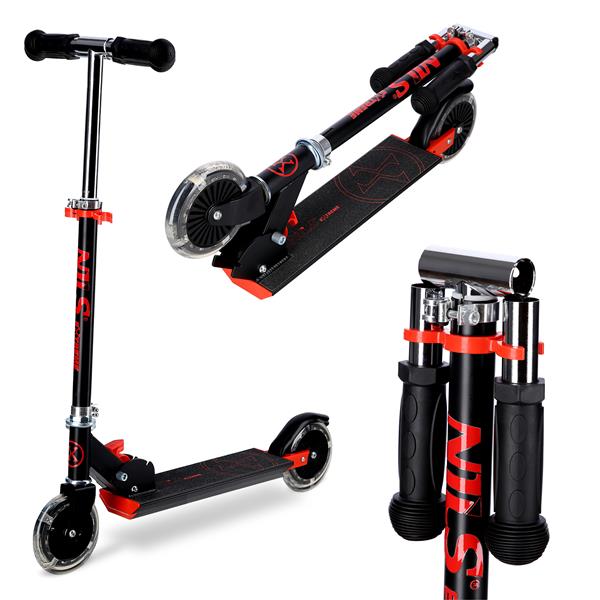 Kolobežka NILS Extreme HD120L čierna-červená