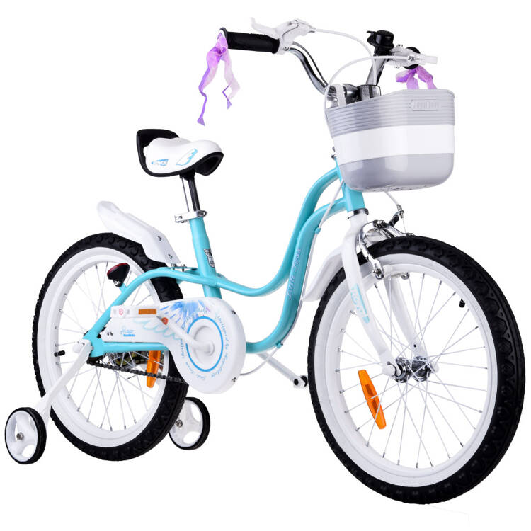 Detský bicykel 18" Little Swan RoyalBaby RB18-18 - modrý