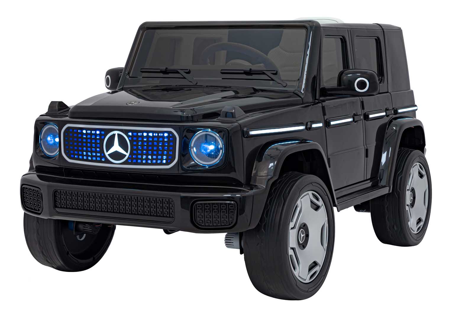 Detské autíčko s elektrickým pohonom 4x4 Mercedes Benz EQG - čierne