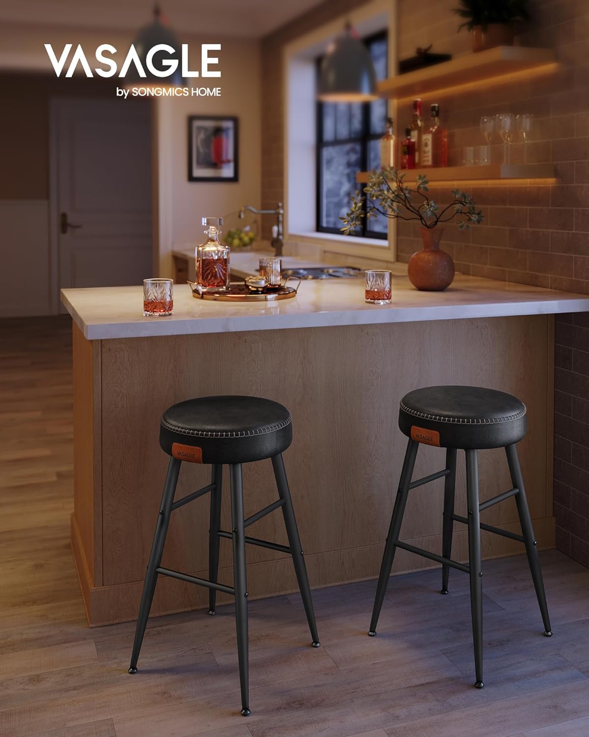 Barové stoličky 2 ks VASAGLE LBC080B01