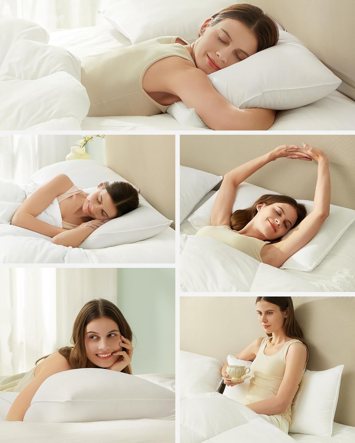 Vankúš 80 x 80 cm s výplňou 1500 g 2x SONGMICS TBP002W02