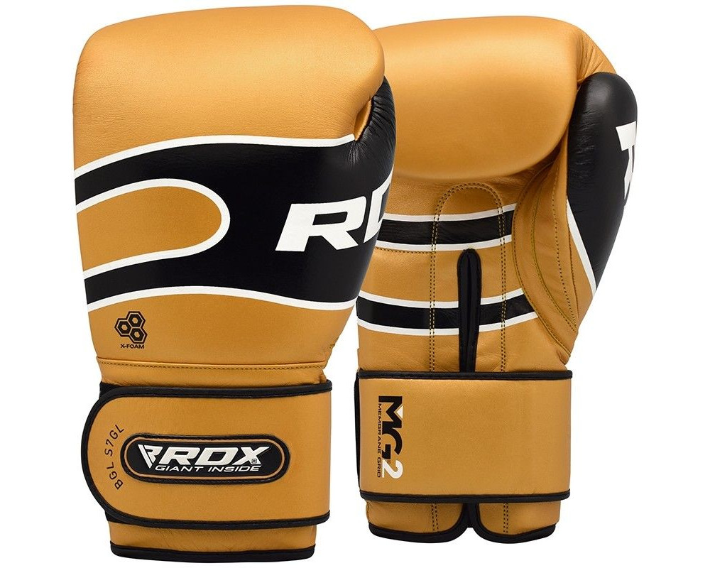 Boxerské rukavice PRO RDX S7GL - zlaté Veľkosť rukavíc: 14 oz.