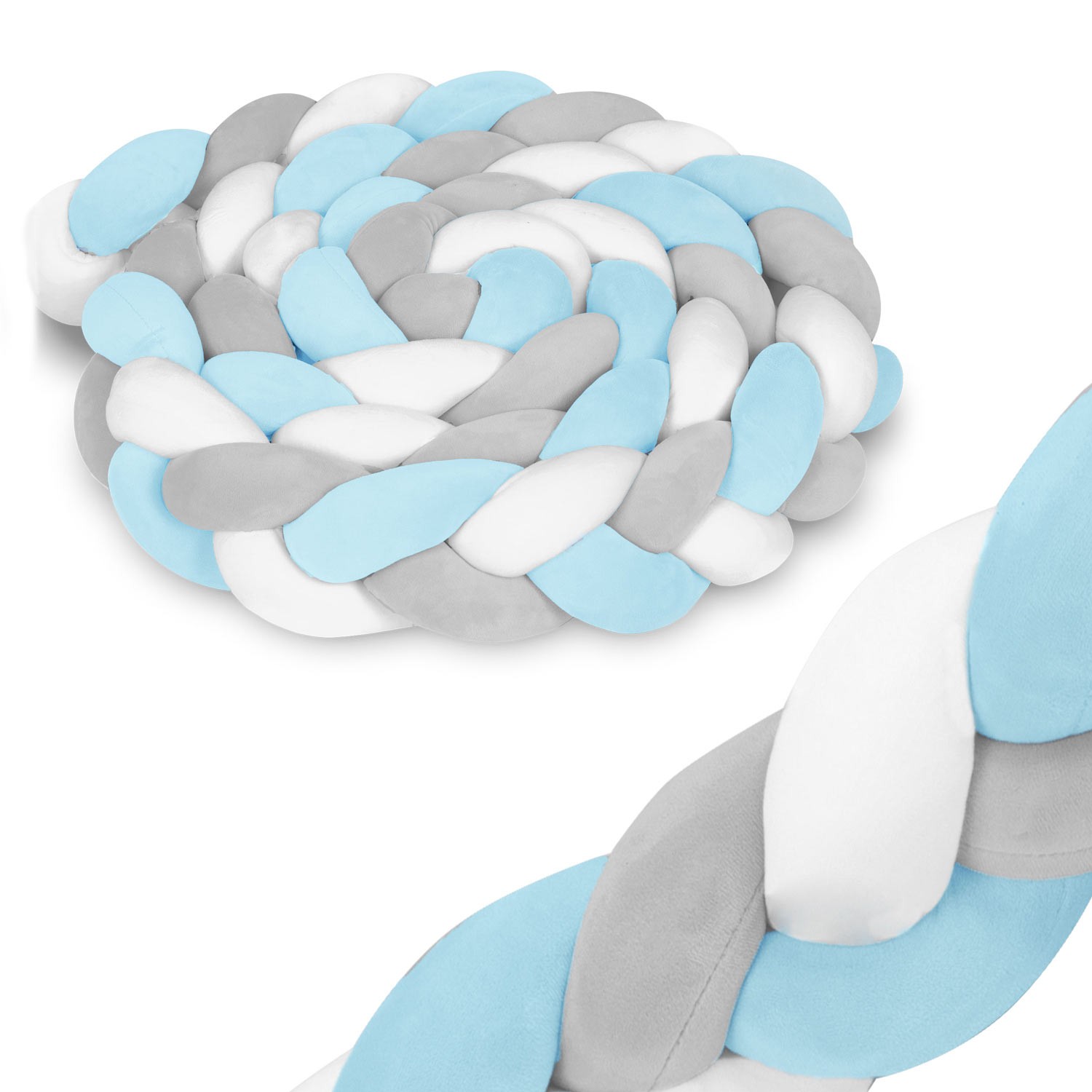 Ochranný mantinel do postieľky 3 m RicoKids 722101 - modrý