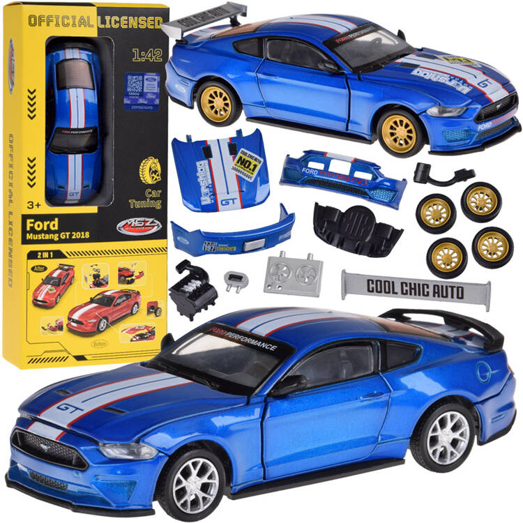 Sada kovového auta TUNING – Licenčný Ford Mustang GT 1:42 ZA5057