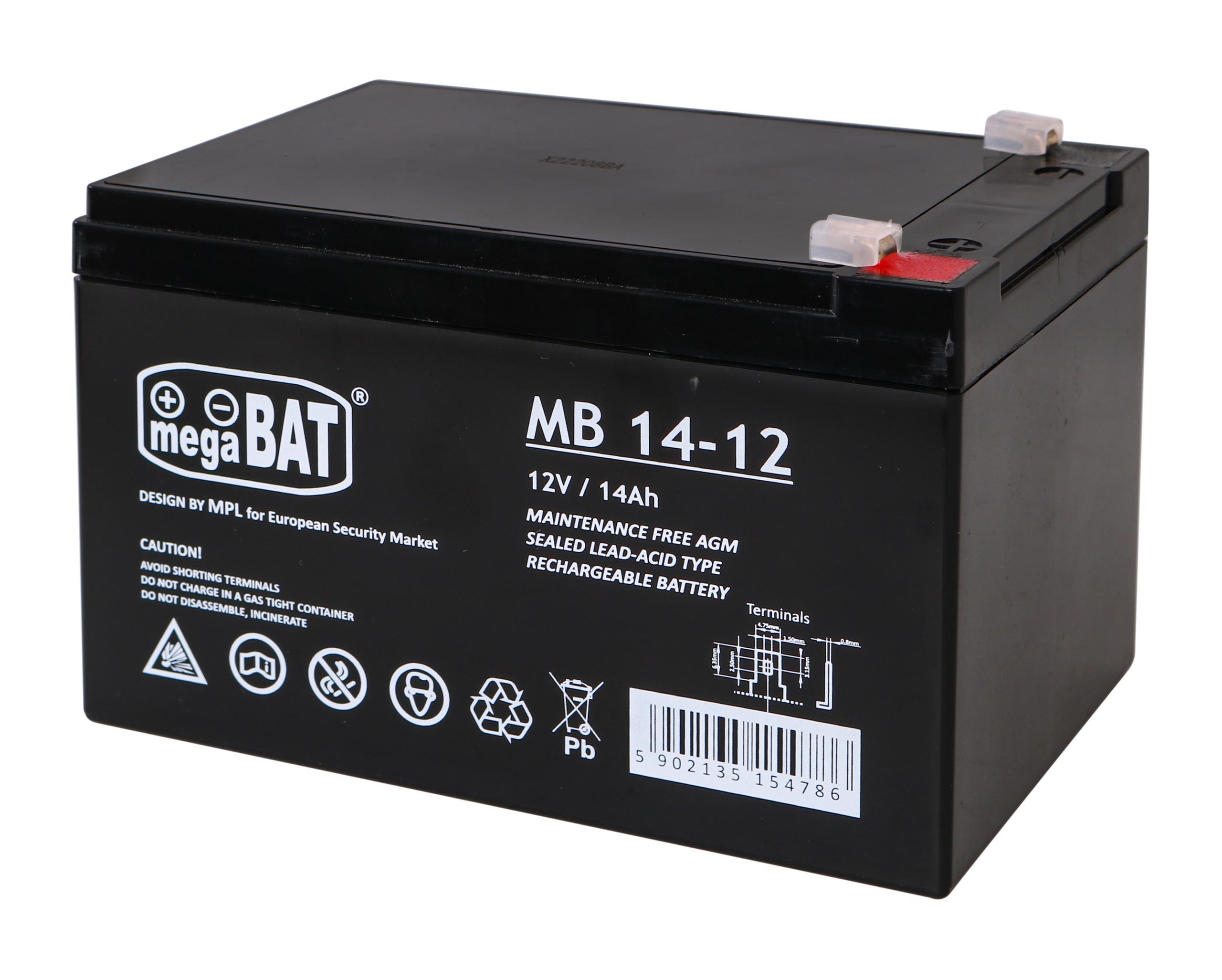 Gélová batéria pre detské elektrické autíčka 12V/14Ah
