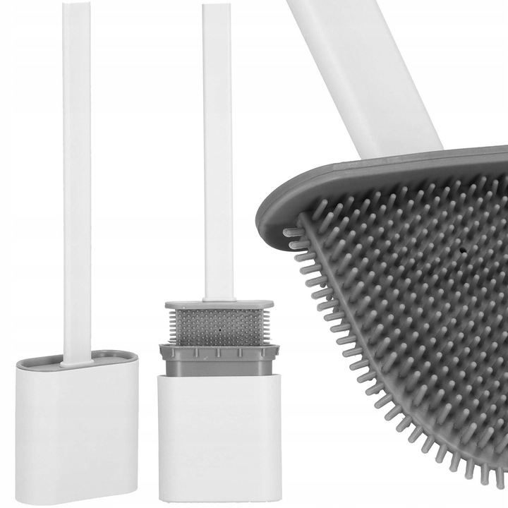 Silikónová antibakteriálna kefa na WC SPRINGOS TB0018