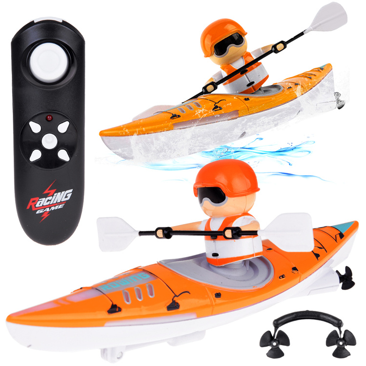 Jokomisiada Osvetlený kajak s veslovaním na diaľkové ovládanie Water Adventure RC0678 - oranžový