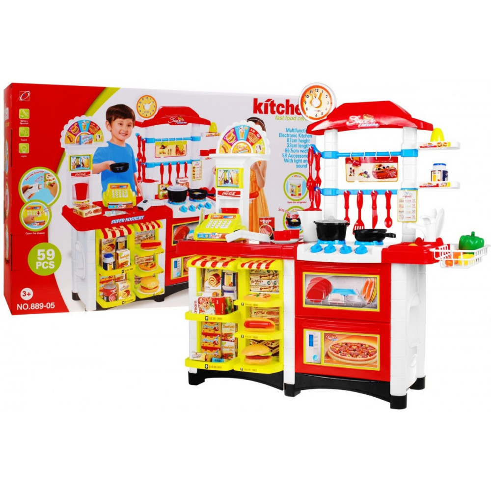 RAMIZ Detská kuchynka + supermarket R-889-05