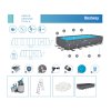 Bazén Frame Pool ALL YEAR APX 365 732x366 cm Pump Redder Bestway 561KG