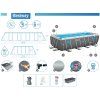 Bazén 488m x 244cm Splash View frame pool Gray Rattan Bestway 561 MB