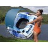 Nafukovací plavecký kruh Hydro-Force so strechou 123x123x51cm BESTWAY + sieťované dno + operadlo 43725