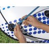 Nafukovací plavecký kruh Hydro-Force so strechou 123x123x51cm BESTWAY + sieťované dno + operadlo 43725