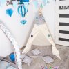 Detský stan tipi SPRINGOS TIP07 XXL – sivý s hviezdičkami