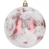 Vianočné gule 11 cm – sada 12 ks, červeno-biele zdobené | Springos CA1536