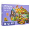 Sada puzzle Safari, 287 dielikov s 2 kartónovými zvieratkami pre deti od 6 rokov
