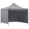 pol pl Namiot handlowy 3x3 m ogrodowy pawilon targowy ekspresowy na imprezy catering szary 36326 30