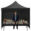 Nožnicový stan 3×3 m – záhradný pavilón pre veľtrhy, expresné akcie a catering, čierny Springos GP0004