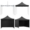 Nožnicový stan 3×3 m – záhradný pavilón pre veľtrhy, expresné akcie a catering, čierny Springos GP0004