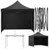 Nožnicový stan 3×3 m – záhradný pavilón pre veľtrhy, expresné akcie a catering, čierny Springos GP0004
