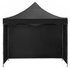 Nožnicový stan 3×3 m – záhradný pavilón pre veľtrhy, expresné akcie a catering, čierny Springos GP0004