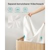 SONGMICS Bambusový kôš na bielizeň s vekom – 100 l, prírodný, LCB063N01
