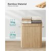 SONGMICS Bambusový kôš na bielizeň s vekom – 100 l, prírodný, LCB063N01