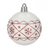 Vianočné gule, vianočné ozdoby na stromček, 30 kusov, nerozbitné, biele a červené Springos CA0987