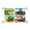 4v1 detské puzzle Poľnohospodárske stroje (8, 12, 15, 20 dielikov)