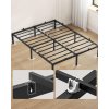 VASAGLE Rám postele 140 × 190 cm s kovovou základňou RMB133B01