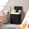 Ručne tkaný kôš na bielizeň 90 l SONGMICS LCB51BK