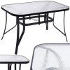 Záhradný stôl SPRINGOS GF1014​​​​​​​ - čierny
