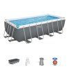 Rámový bazén Power Steel 488x244x122 sivý 16x8FT BESTWAY 6v1 - 56670