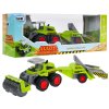 Poľnohospodársky valec pre deti 1:55 Traktor s valcom na obrábanie pôdy + prívesný vozík ZAU.8869-B