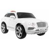 Bentley Bentayga auto na batérie pre deti biele + kolesá EVA + rádio MP3 + diaľkové ovládanie