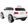 Bentley Bentayga auto na batérie pre deti biele + kolesá EVA + rádio MP3 + diaľkové ovládanie
