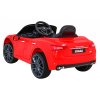 Detské auto Maserati Ghibli na batérie, červené + diaľkové ovládanie + pomalý štart + EVA + MP3, USB + LED